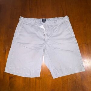 J. Crew Light Gray Men's Flat Front Shorts